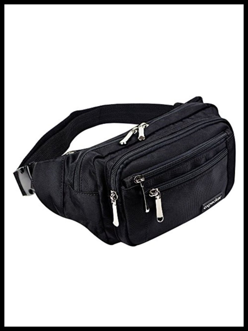 Nylon Waist Pack Fanny Bag Running Belt Outdoor Travel Hands-Free